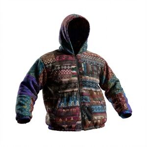 Patchwork Hooded Jacket – One of a Kind Boho Style